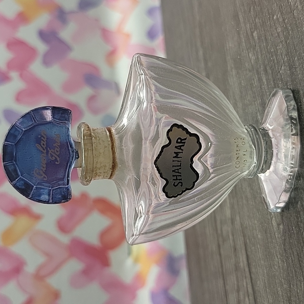 ANTIQUE  Shalimar Glass Perfume Bottle